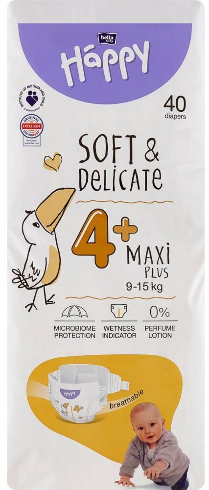 Підгузки Bella Baby Happy Soft & Delicate Maxi 4 / 40 pcs