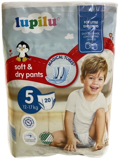 Подгузники-трусики Lupilu Soft and Dry Pants 5 / 20 pcs