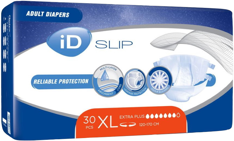 Підгузки ID Expert Slip Extra Plus XL / 30 pcs