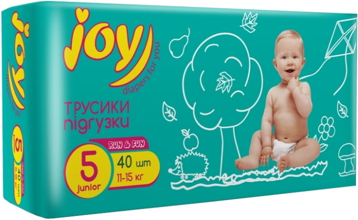 Подгузники-трусики Joy Run and Fun 5 / 40 pcs
