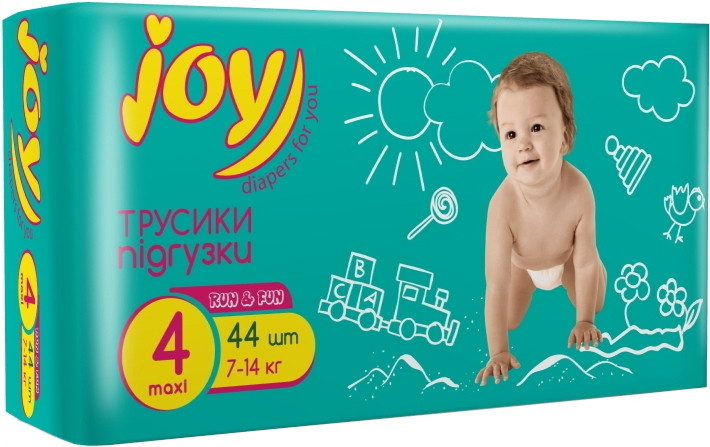 Подгузники-трусики Joy Run and Fun 4 / 44 pcs