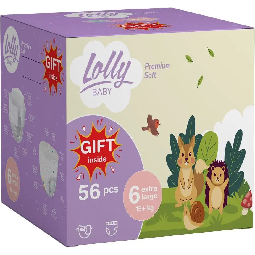 Підгузки Lolly Premium Soft Set 6 / 56 pcs