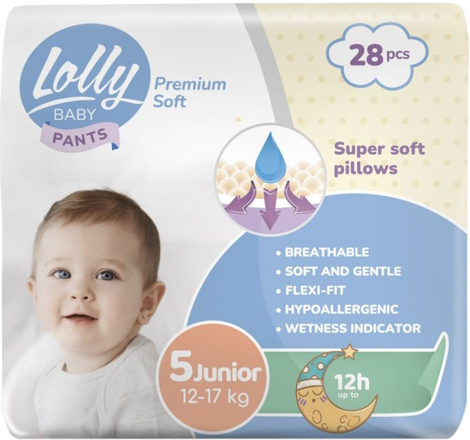 Подгузники-трусики Lolly Premium Soft Pants 5 / 28 pcs