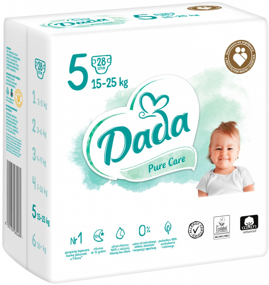 Підгузки Dada Pure Care 5 / 28 pcs