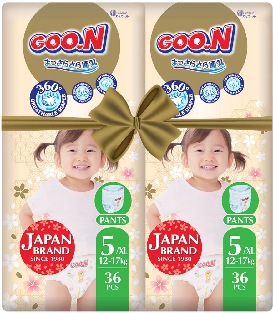 Подгузники-трусики Goo.N Premium Soft Pants XL / 72 pcs