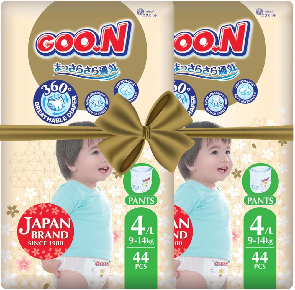 Подгузники-трусики Goo.N Premium Soft Pants L / 88 pcs