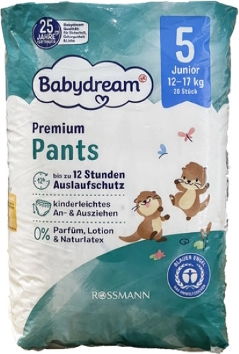 Подгузники-трусики Babydream Premium Pants 5 / 20 pcs