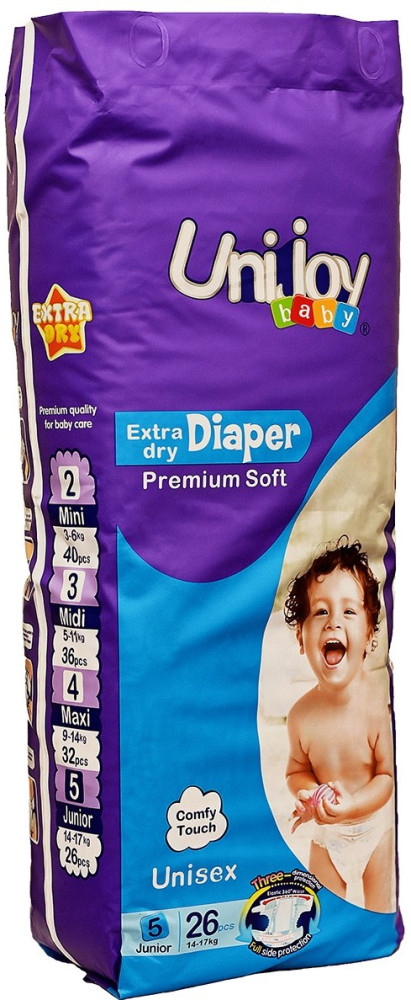 Підгузки Unijoy Premium Soft 5 / 26 pcs