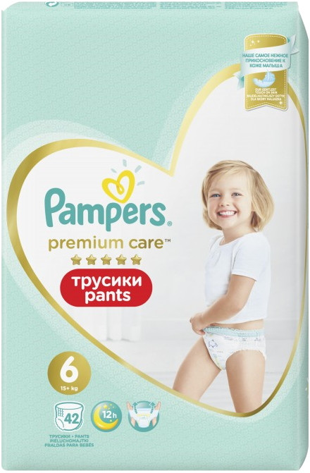Підгузки-трусики Pampers Premium Care Pants 6 / 42 pcs