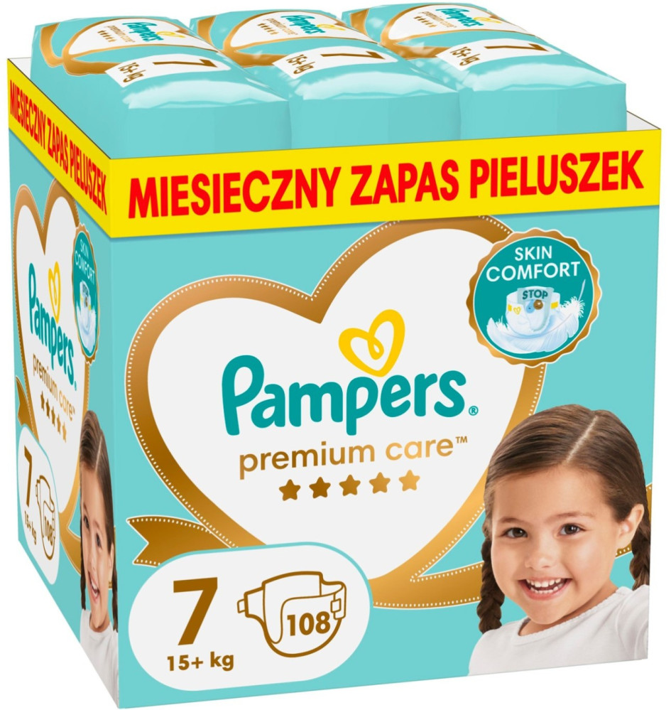 Подгузники Pampers Premium Care 7 / 108 pcs