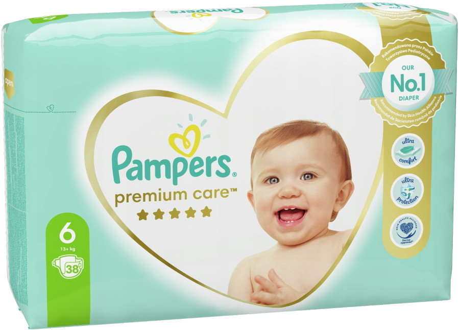 Подгузники Pampers Premium Care 6 / 38 pcs