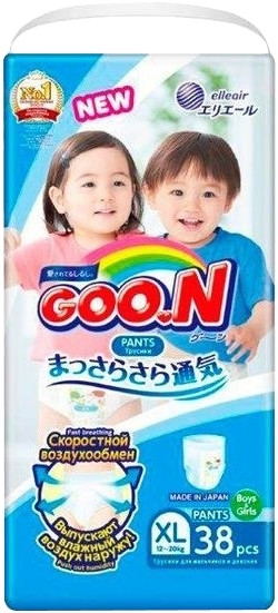 Подгузники-трусики Goo.N Pants XL / 38 pcs