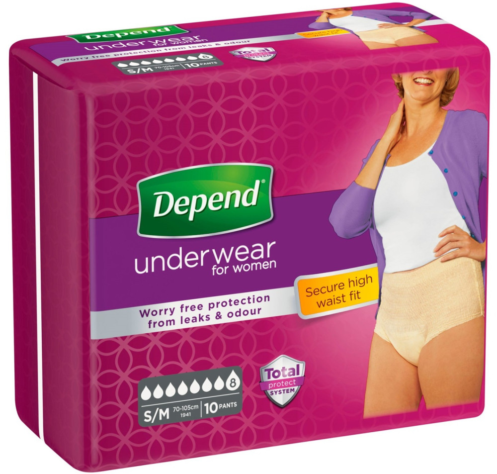 Подгузники-трусики Depend Pants Woman S/M / 10 pcs