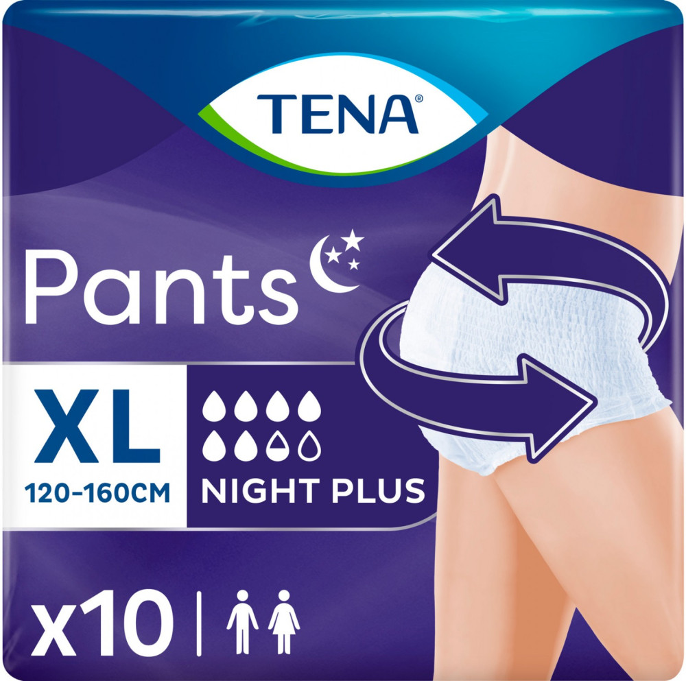 Підгузки-трусики Tena Pants Night Plus XL / 10 pcs