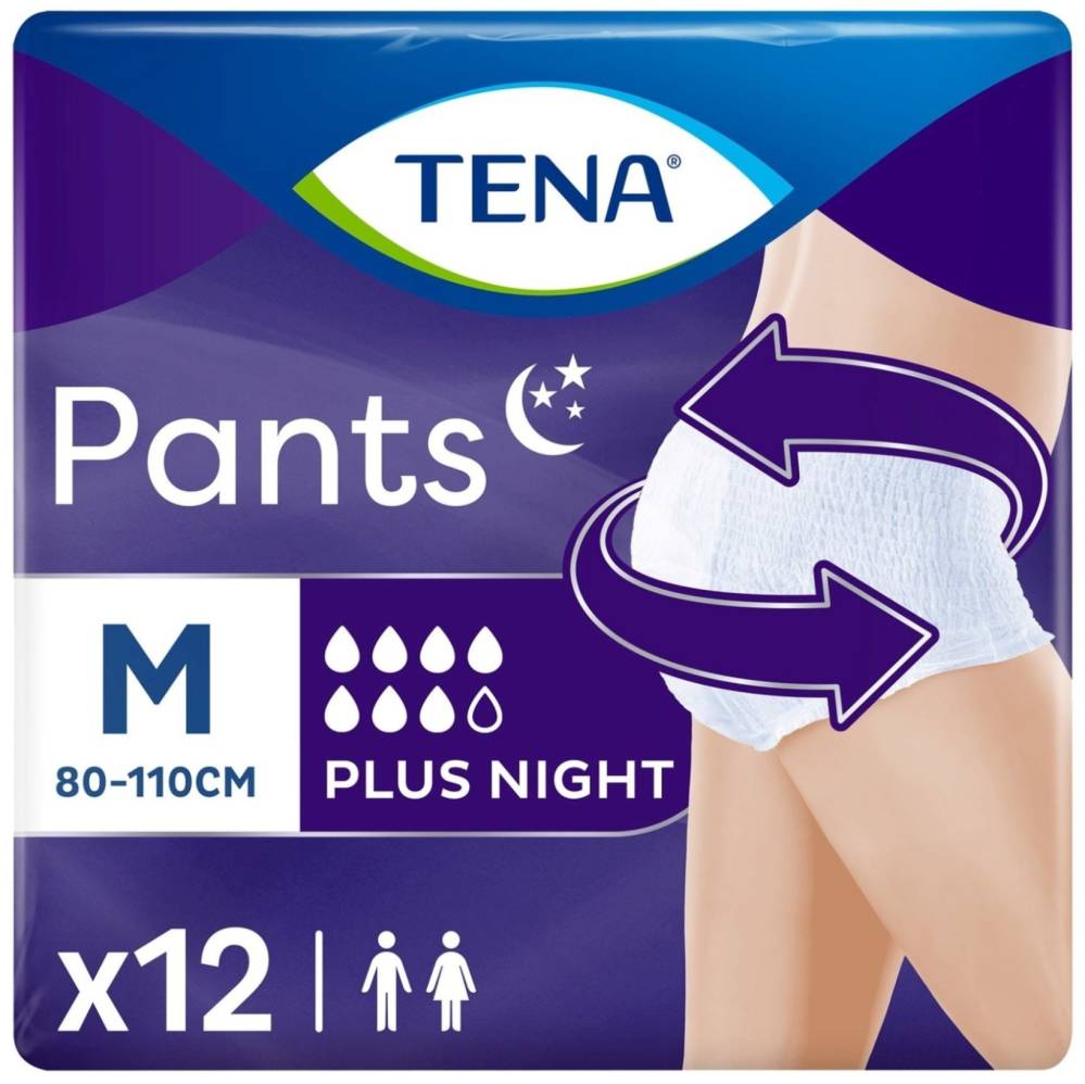 Підгузки-трусики Tena Pants Night Plus M / 12 pcs