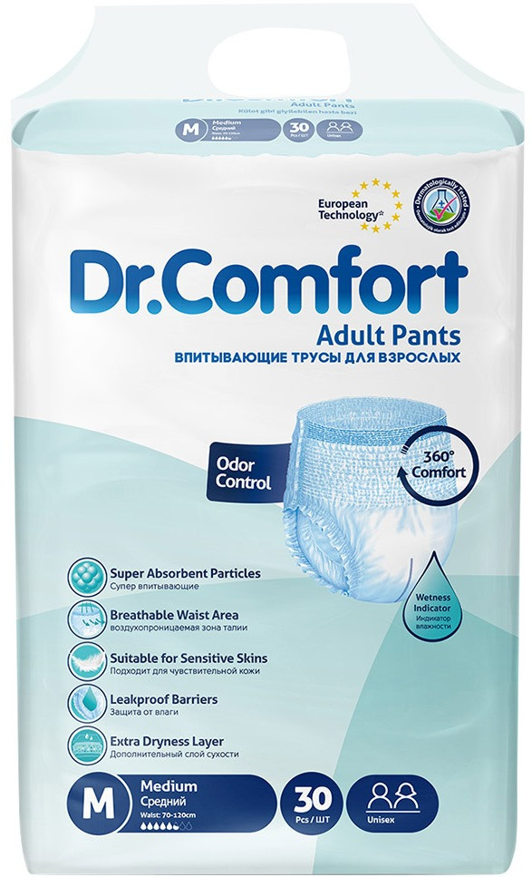 Подгузники-трусики Dr Comfort Pants M / 30 pcs
