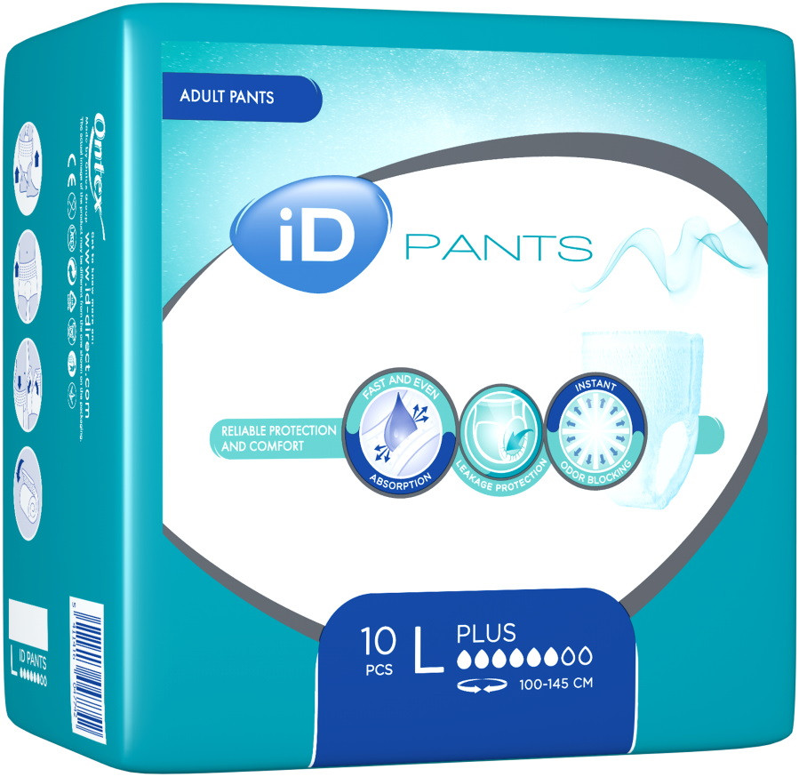 Подгузники-трусики ID Expert Pants Plus L / 10 pcs