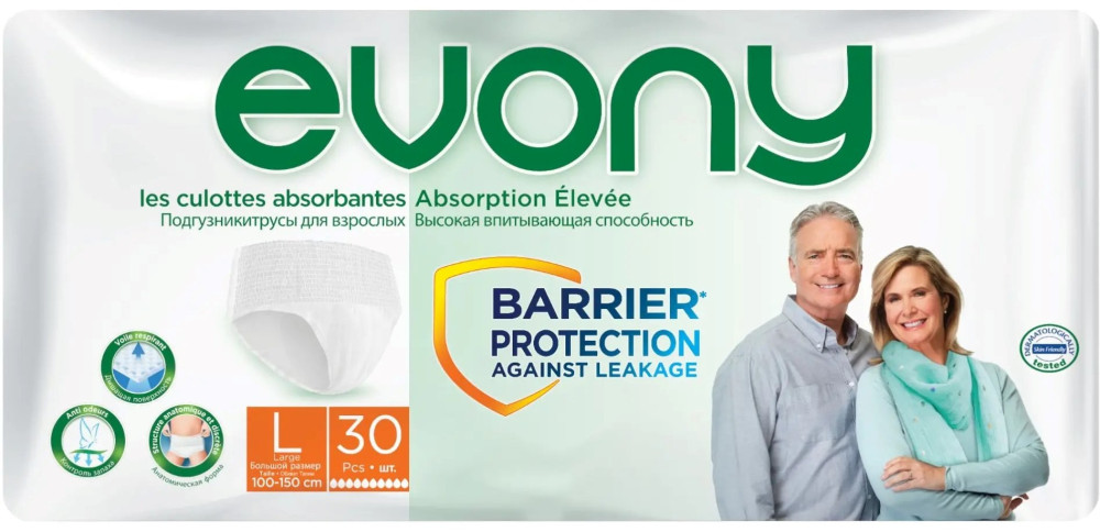 Подгузники-трусики EVONY Pants L / 30 pcs