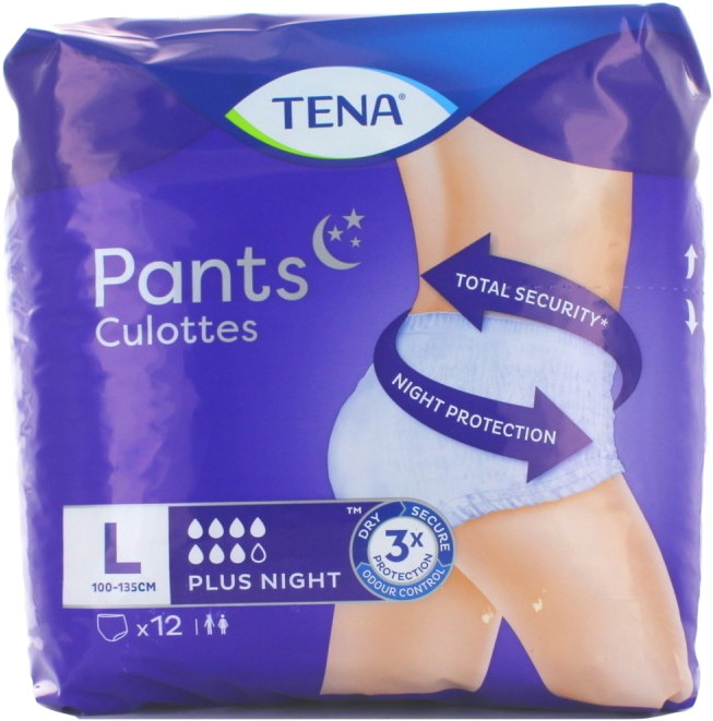 Підгузки-трусики Tena Pants Culottes Plus Night L / 12 pcs