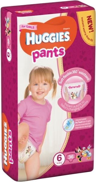 Подгузники-трусики Huggies Pants Girl 6 / 36 pcs