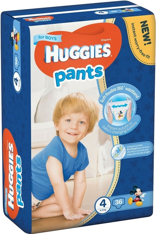 Підгузки-трусики Huggies Pants Boy 4 / 36 pcs