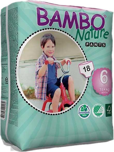 Подгузники-трусики Bambo Nature Pants 6 / 18 pcs