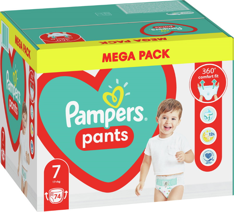 Підгузки-трусики Pampers Pants 7 / 74 pcs