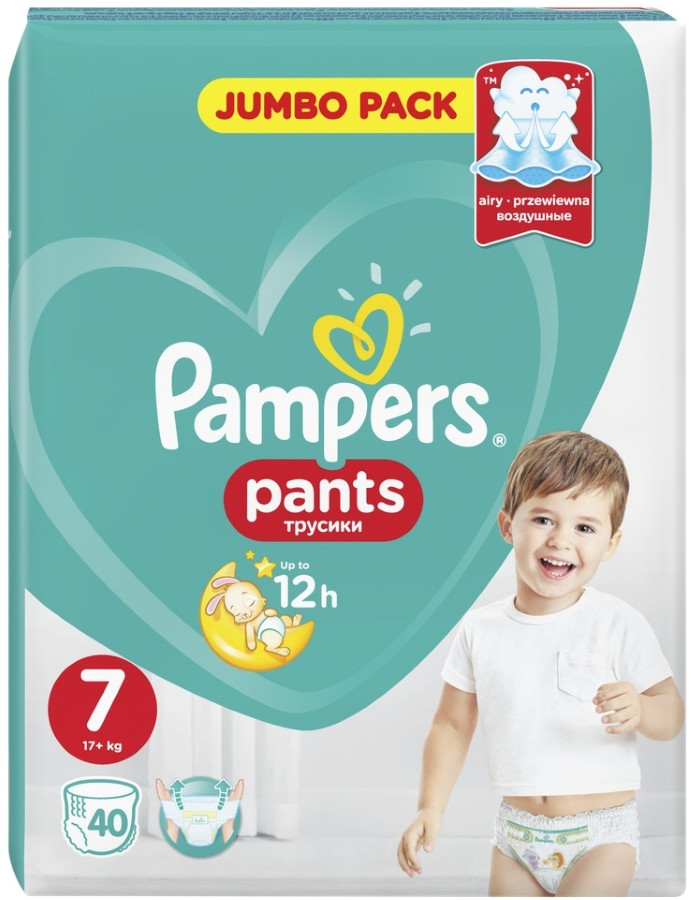 Підгузки-трусики Pampers Pants 7 / 40 pcs