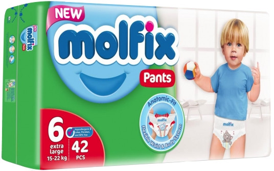 Подгузники-трусики Molfix Pants 6 / 42 pcs