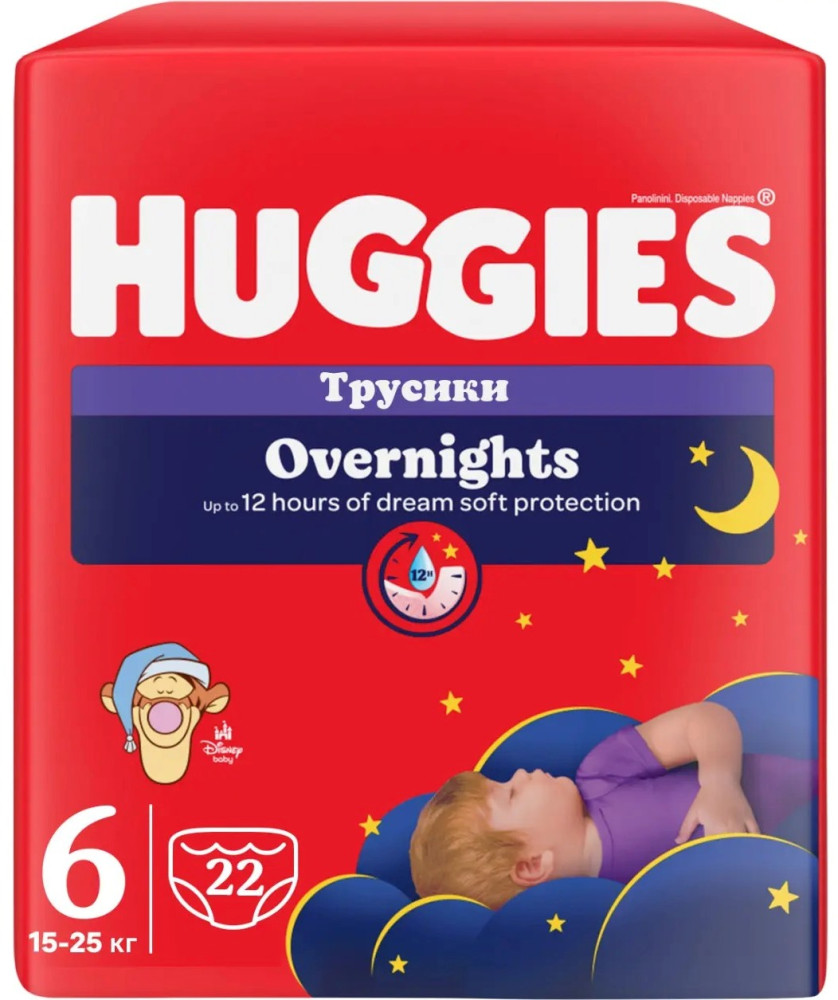 Подгузники-трусики Huggies Overnites Pants 6 / 22 pcs