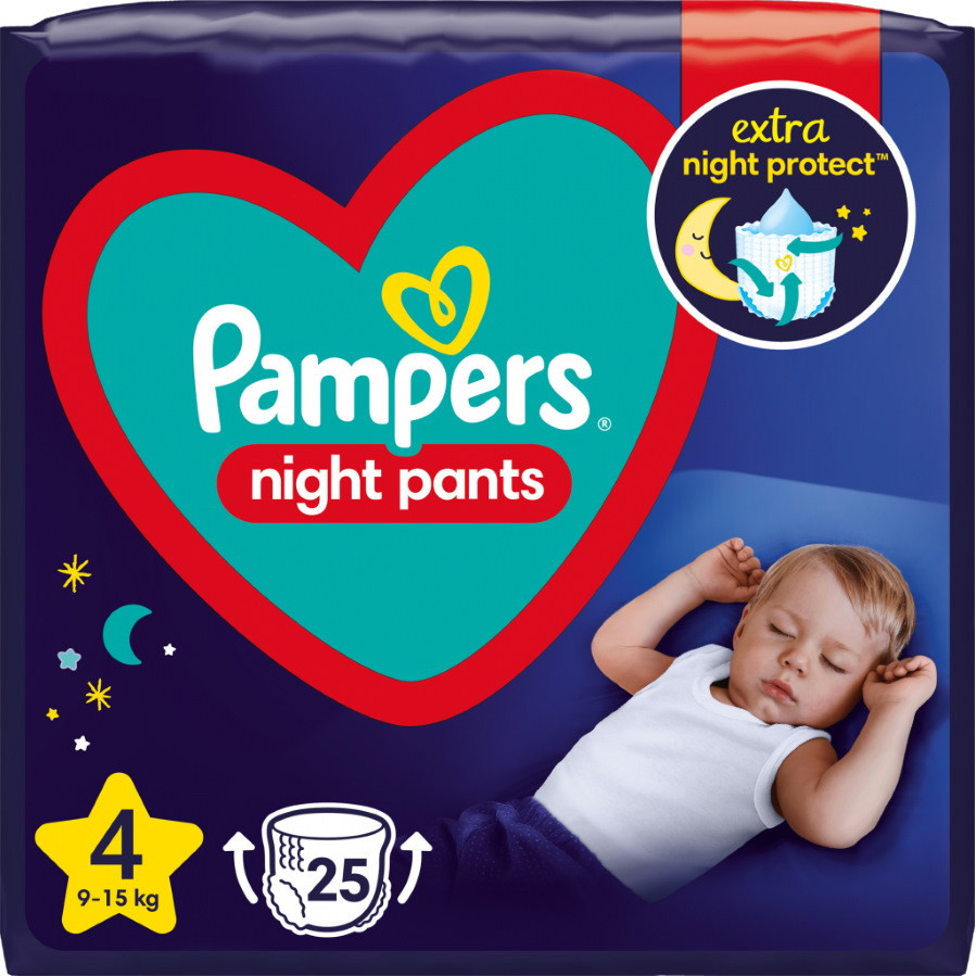 Подгузники-трусики Pampers Night Pants 4 / 25 pcs