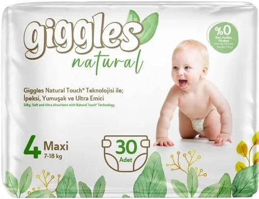 Підгузки Giggles Natural 4 / 30 pcs