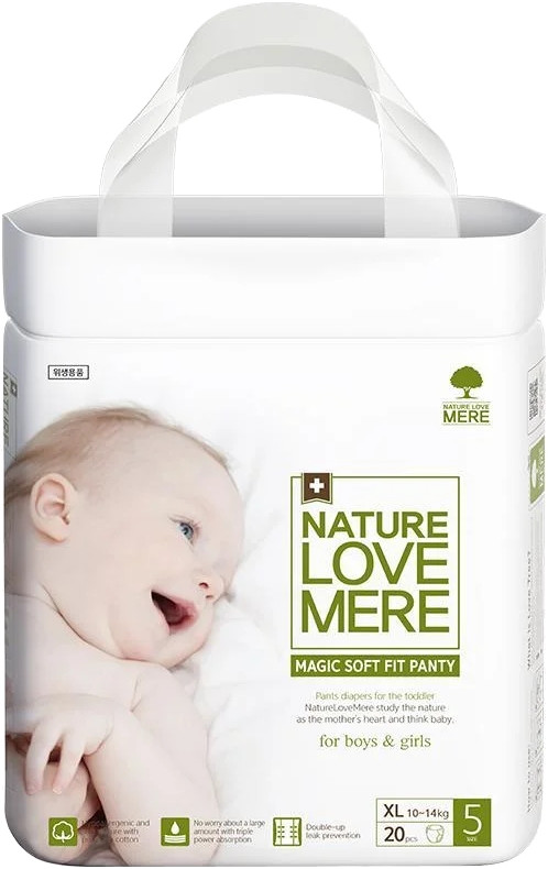 Подгузники-трусики Nature Love Mere Magic Soft Fit Panty XL / 20 pcs