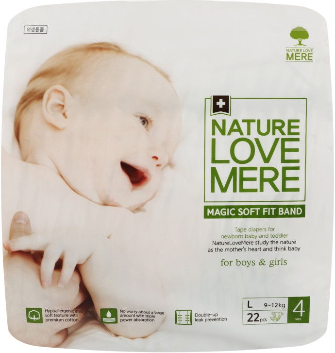 Підгузки Nature Love Mere Magic Soft Fit Diapers L / 22 pcs