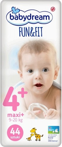 Підгузки Babydream Fun and Fit 4 Plus / 44 pcs