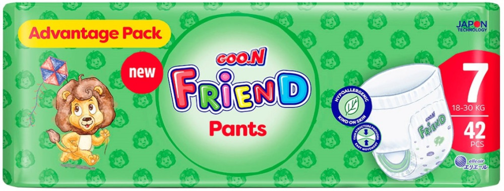 Подгузники-трусики Goo.N Friend Pants 7 / 42 pcs