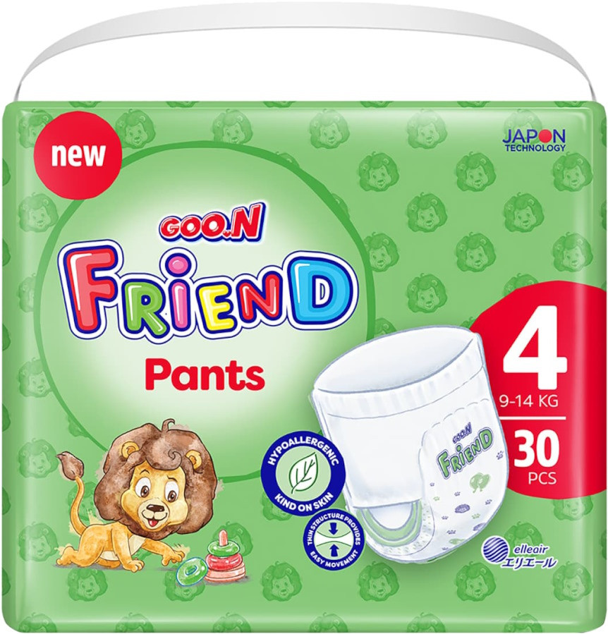Подгузники-трусики Goo.N Friend Pants 4 / 30 pcs