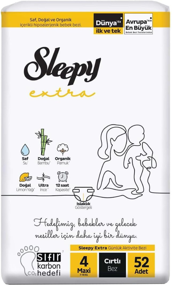 Підгузки Sleepy Extra 4 / 52 pcs