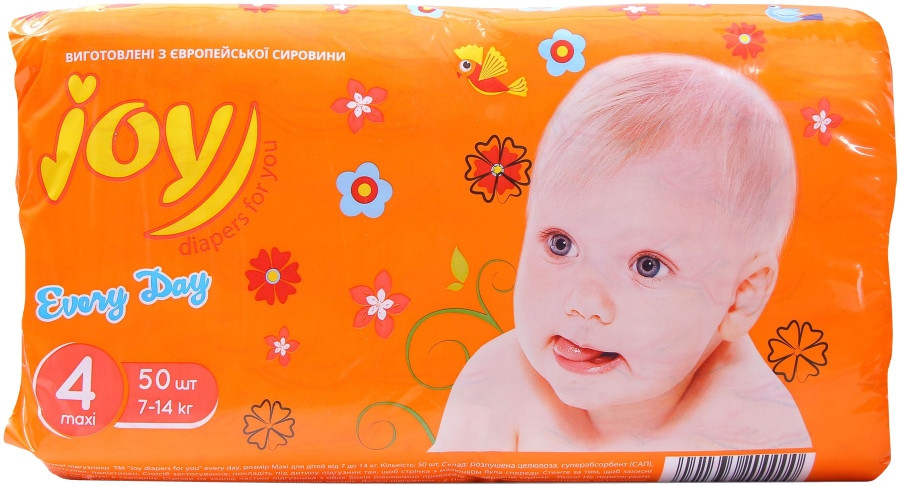 Підгузки Joy Every Day 4 / 50 pcs