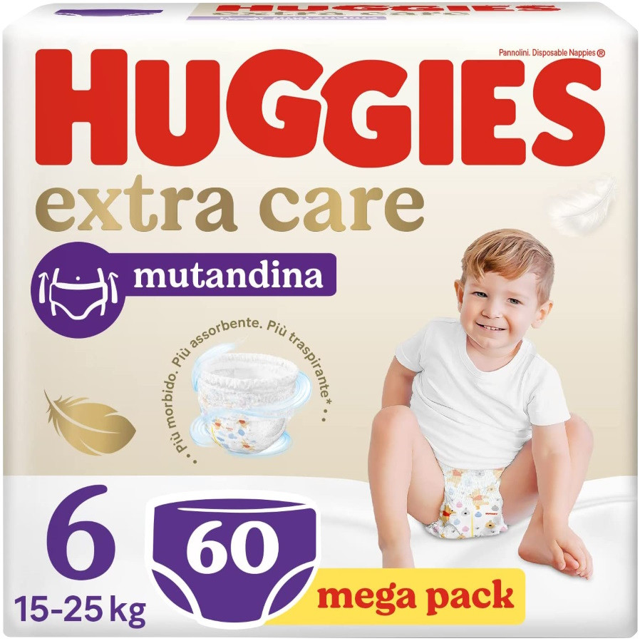 Подгузники-трусики Huggies Extra Care Pants 6 / 60 pcs