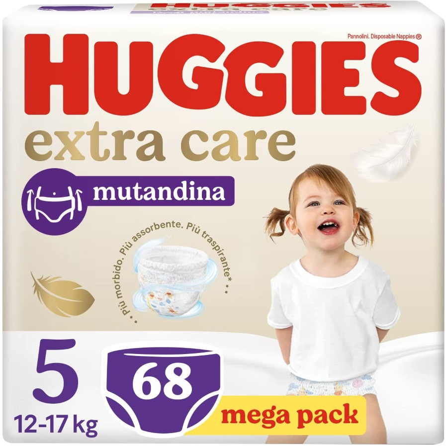 Подгузники-трусики Huggies Extra Care Pants 5 / 68 pcs