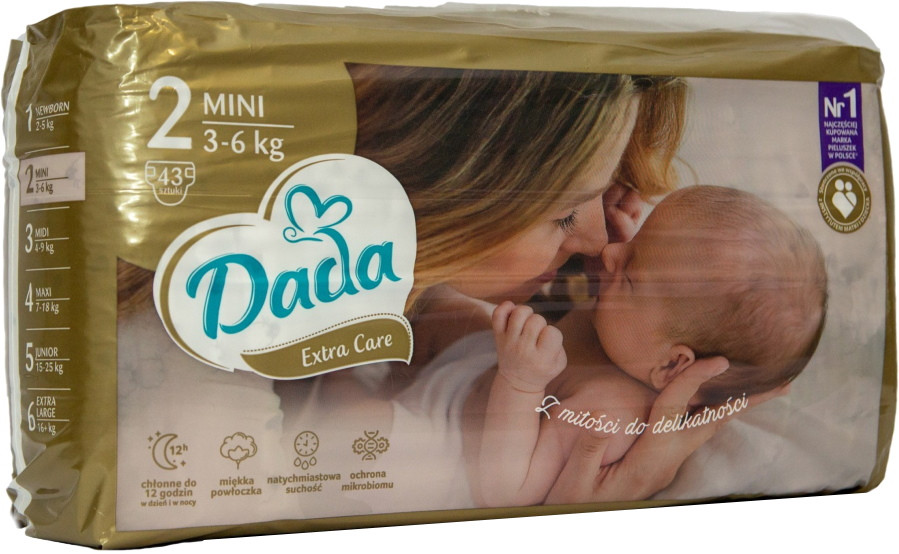 Підгузки Dada Extra Care 2 / 43 pcs