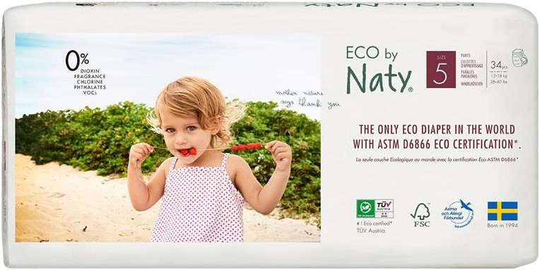 Подгузники-трусики Naty Eco Pants 5 / 20 pcs