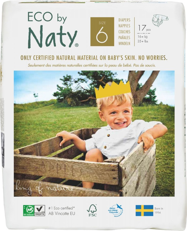 Підгузки Naty Eco 6 / 17 pcs