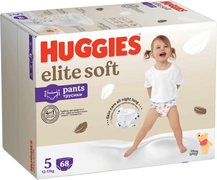Подгузники-трусики Huggies Elite Soft Pants 5 / 68 pcs