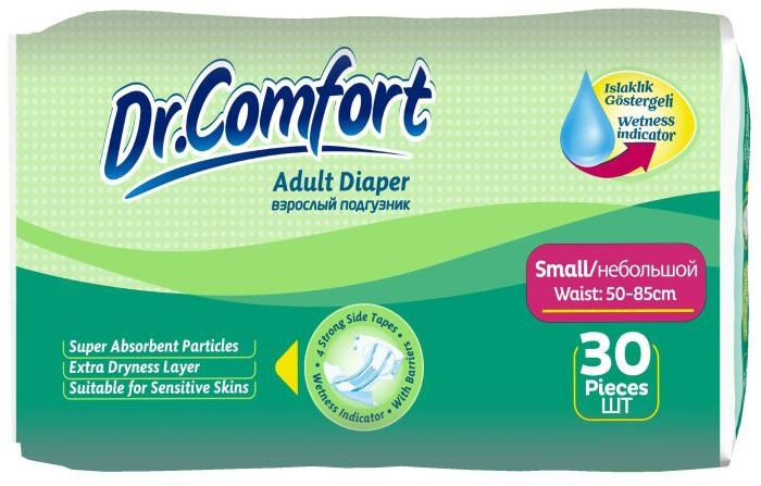 Підгузки Dr Comfort Diapers S / 30 pcs