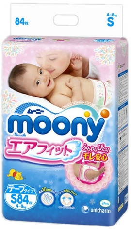 Підгузки Moony Diapers S / 84 pcs