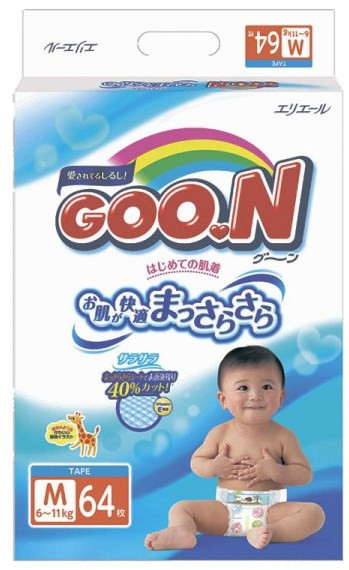 Підгузки Goo.N Diapers M / 64 pcs