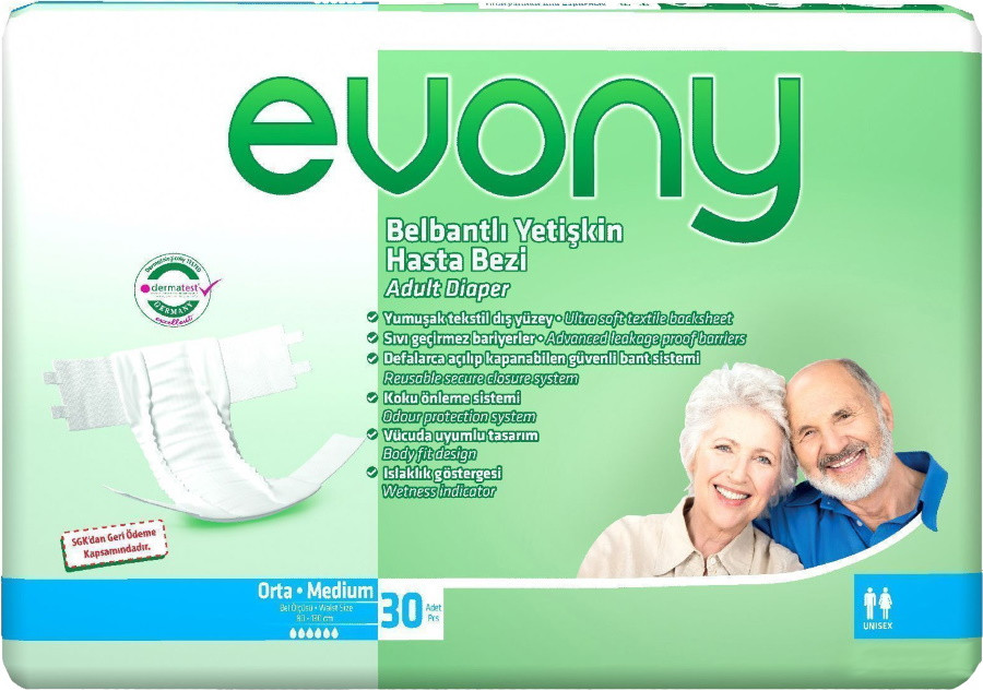 Підгузки EVONY Diapers M / 30 pcs