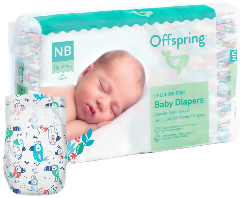 Підгузки Offspring Diapers NB / 56 pcs